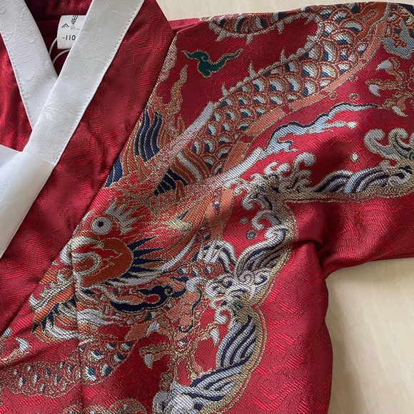 Embroidered dragon robe for boys around 4 years old. - Picture 4 of 4
